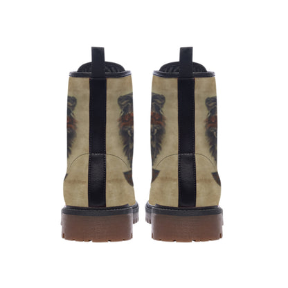 Wolf Warrior Leather Martin Short Boots NBD