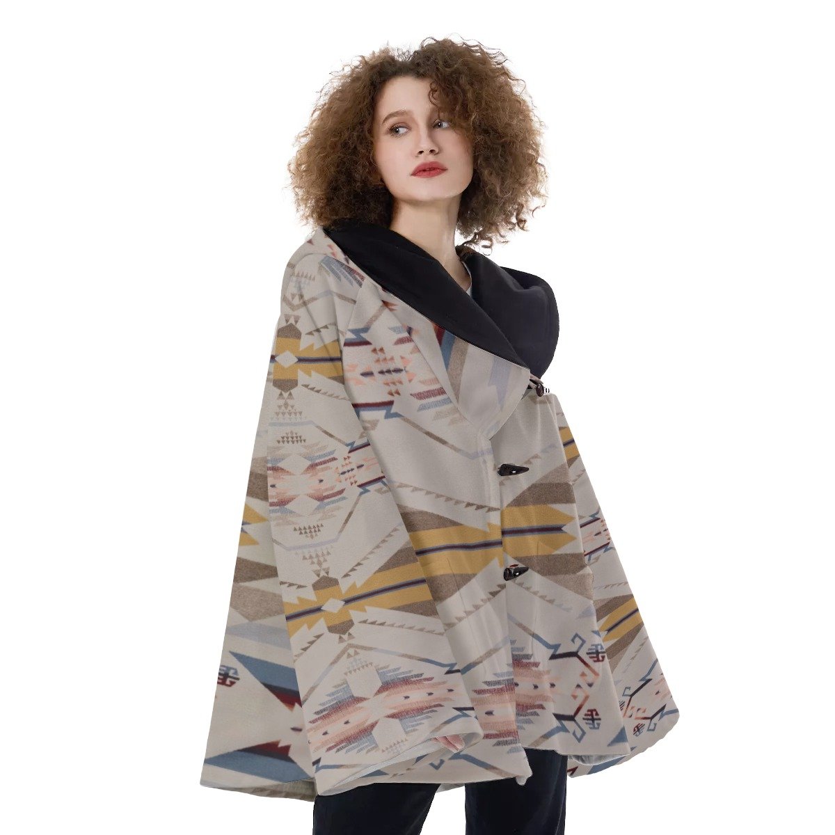 Native American Hooded Flared Coat NBD