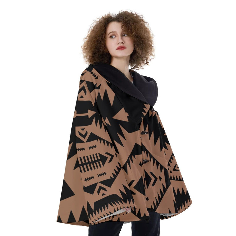 Native American Hooded Flared Coat NBD