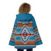 Native American Hooded Flared Coat NBD