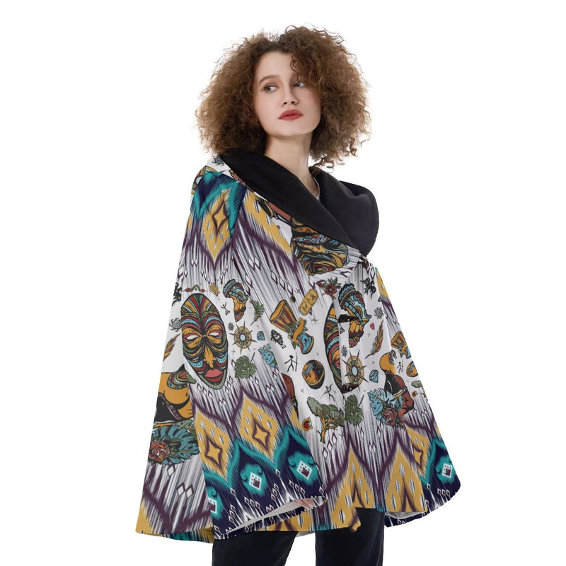 Native American Hooded Flared Coat NBD