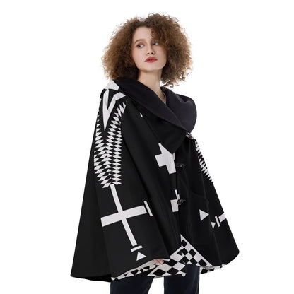 Native American Hooded Flared Coat NBD