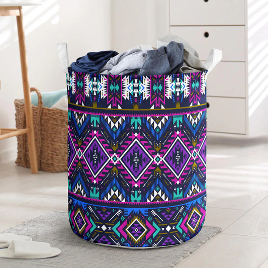 Purple Tribe Pattern Laundry Basket 7 NBD