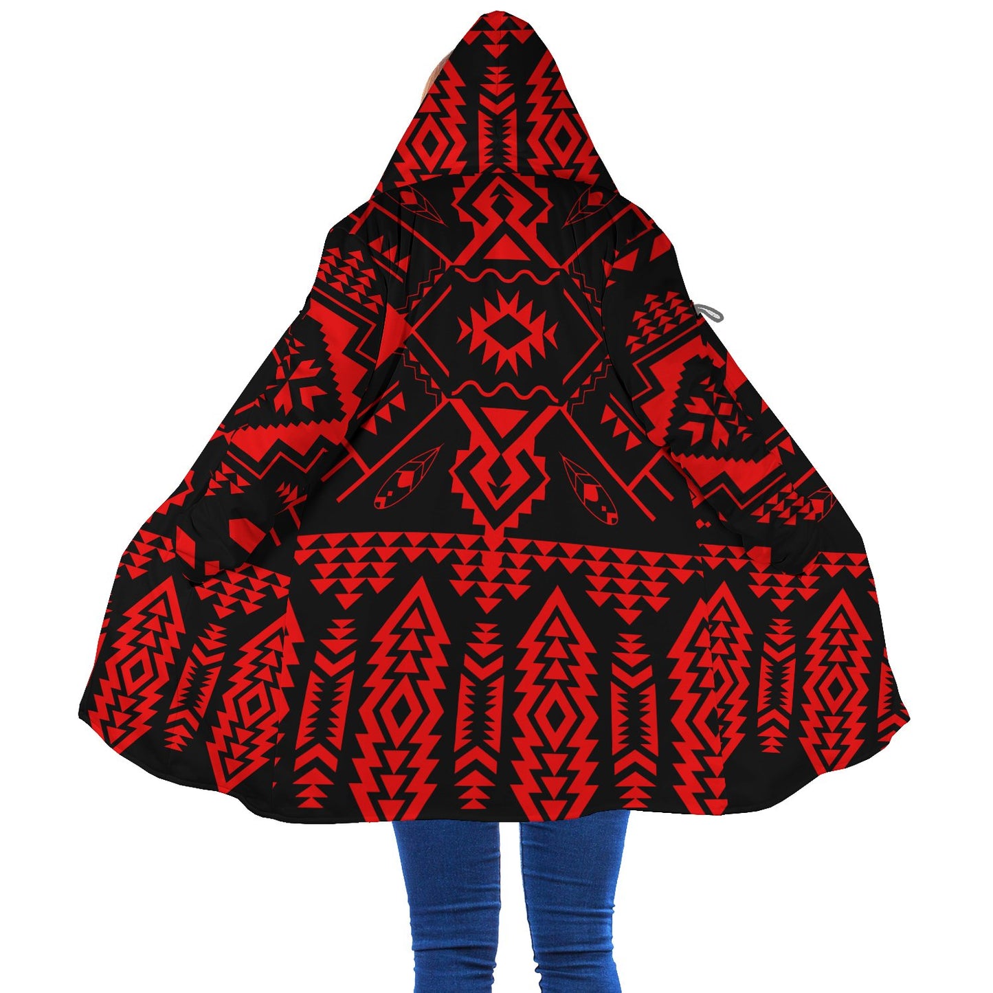 Red Pattern Native Cloak
