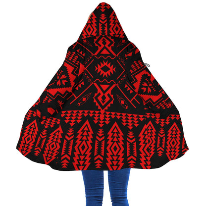 Red Pattern Native Cloak