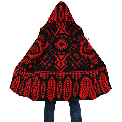 Red Pattern Native Cloak