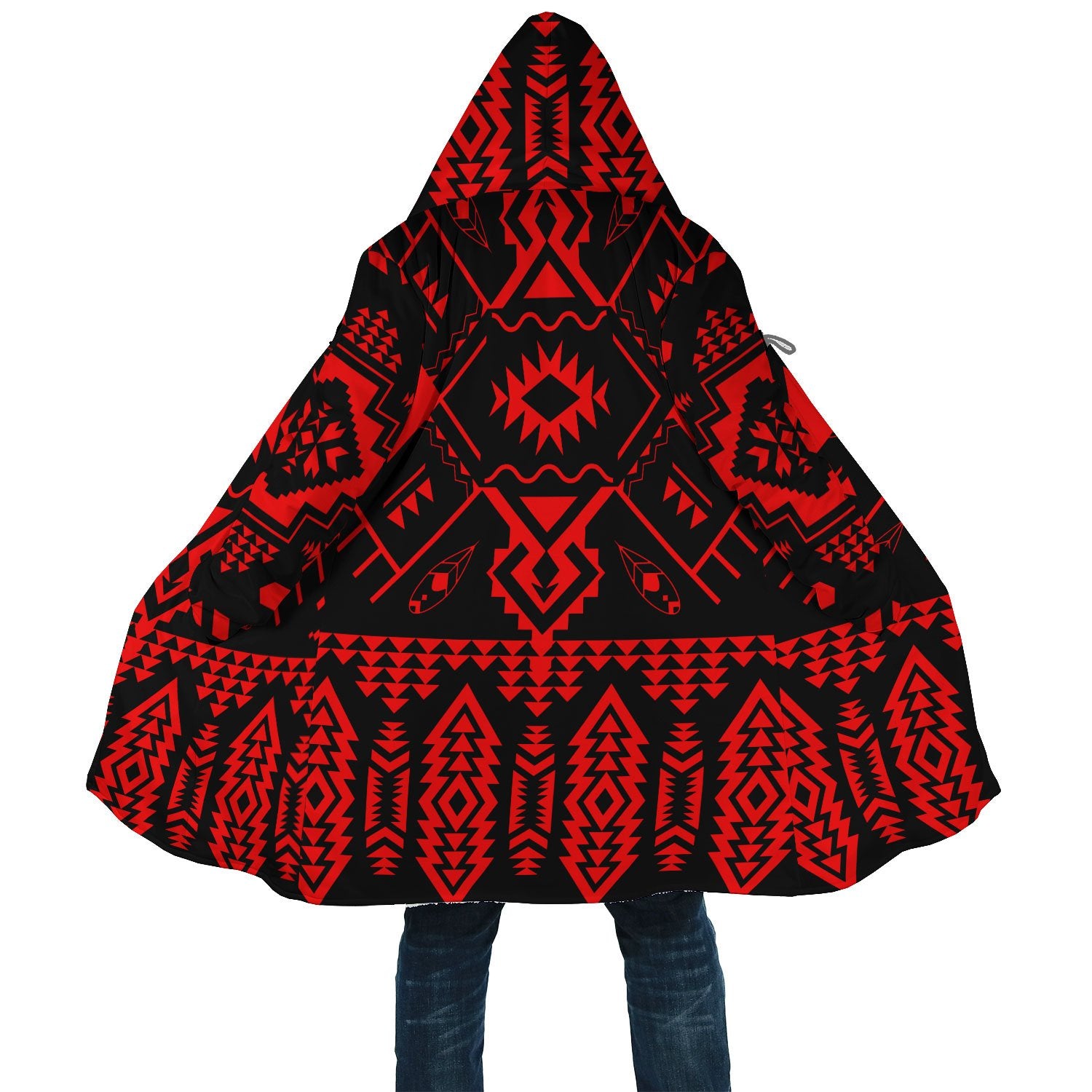Red Pattern Native Cloak