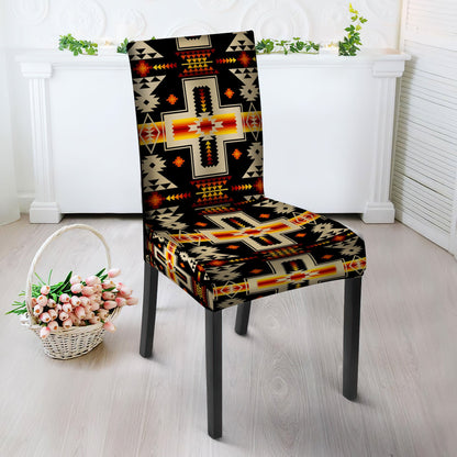 Black Tribe Design Native American Tablecloth - Chair cover NBD