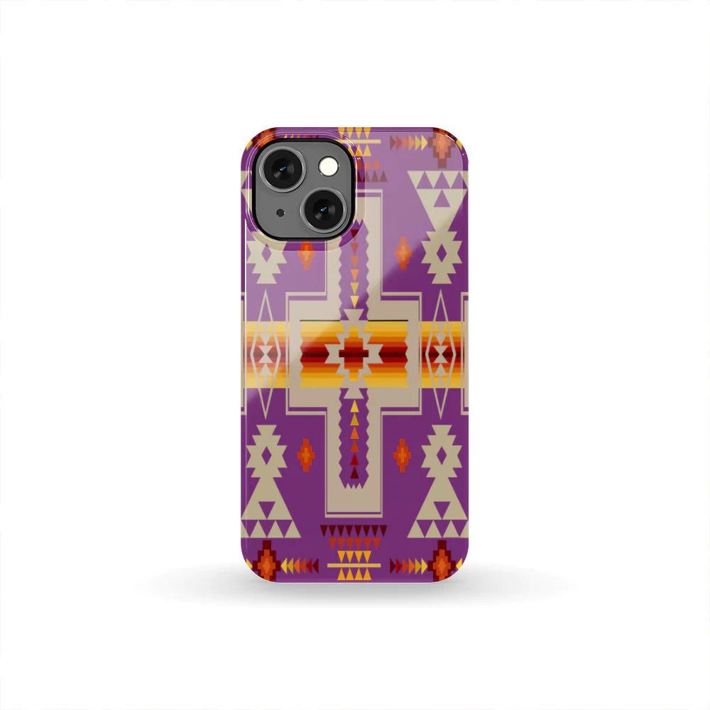 Light Purple Tribe Design Native American Phone Case NBD