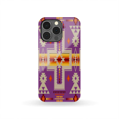 Light Purple Tribe Design Native American Phone Case NBD