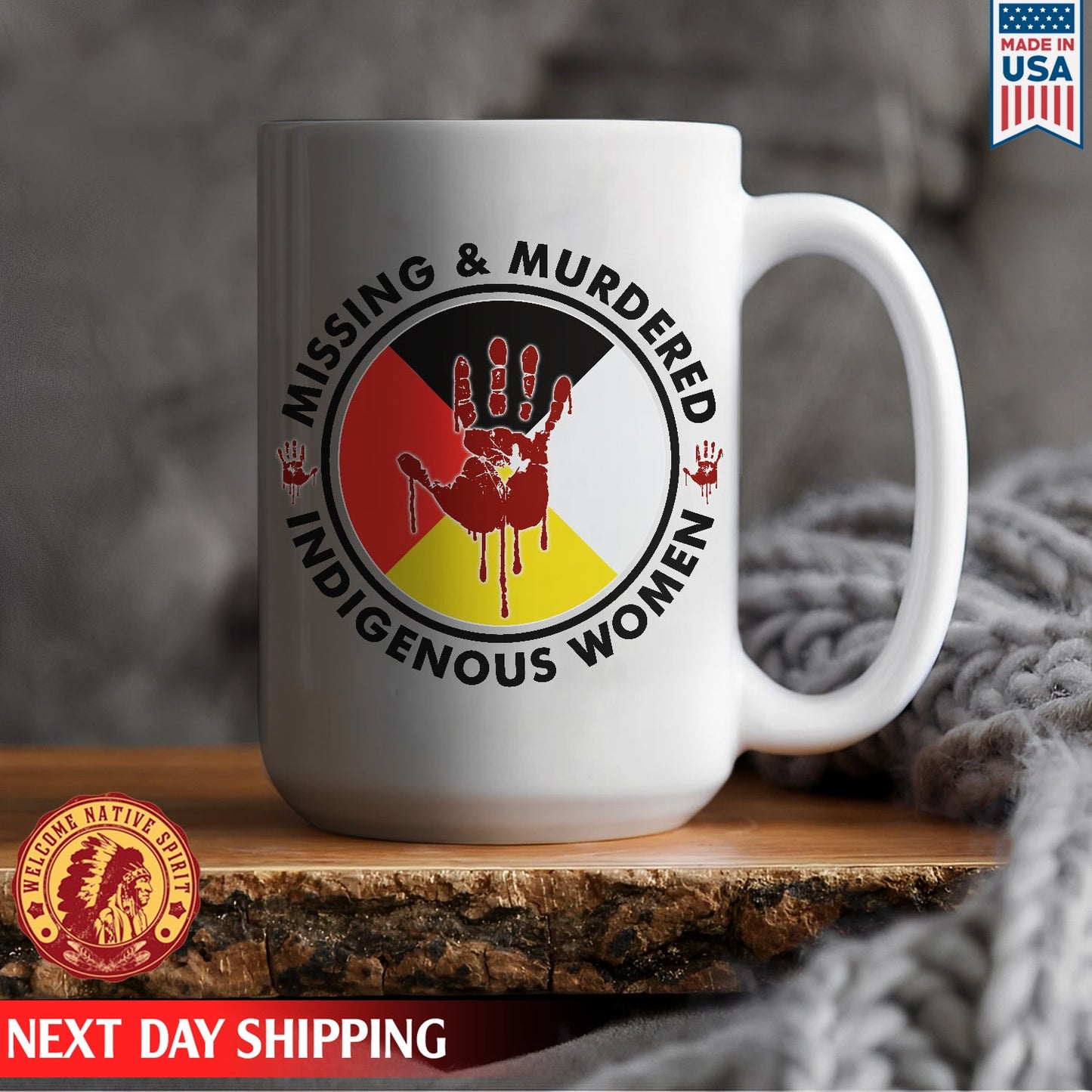 Missing Murder Indigenous Women, No More Stolen Sisters Ceramic Coffee Mug