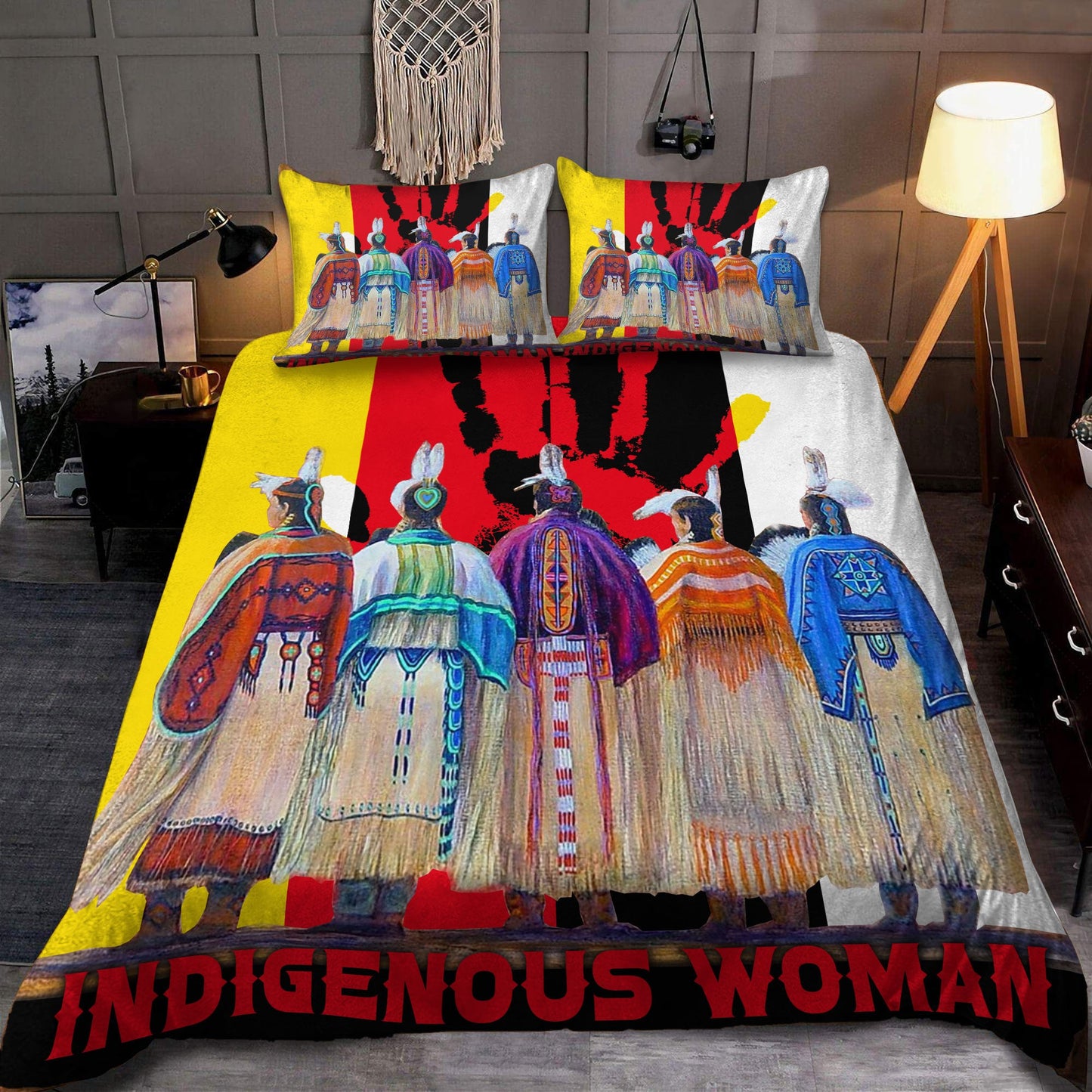 Indigenous 3D All Native American Bedding Set