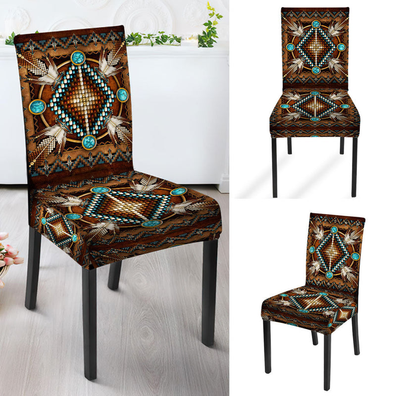 Brown Arrow Design Native American Tablecloth - Chair cover NBD