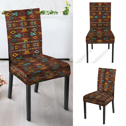Brown Pattern Design Native American Tablecloth - Chair cover NBD