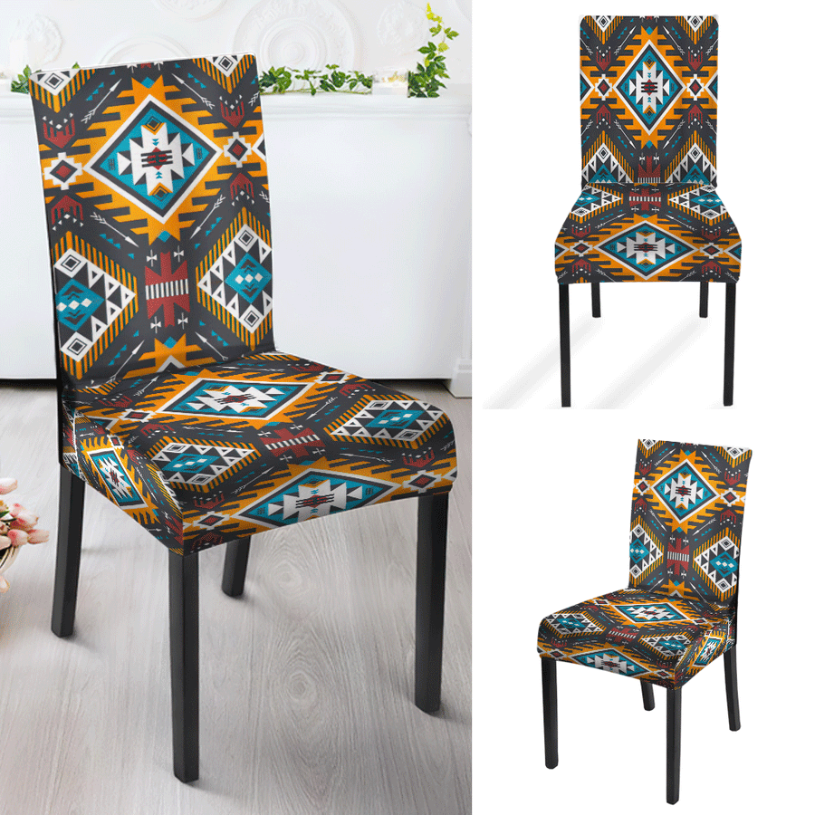 Multi Pattern Tribe Design Native American Tablecloth - Chair cover NBD