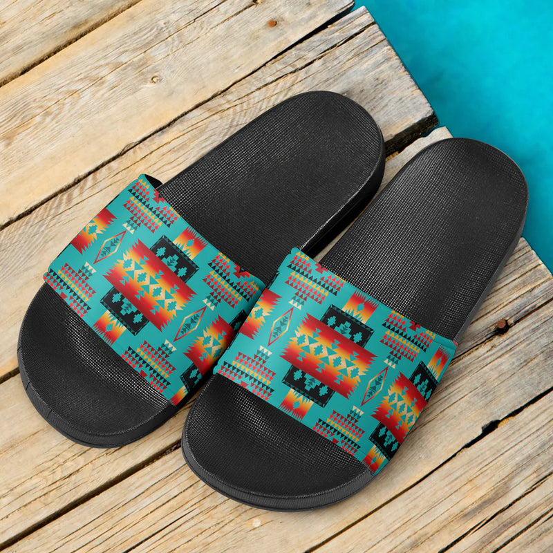 Pattern Native American Slide Sandals NBD