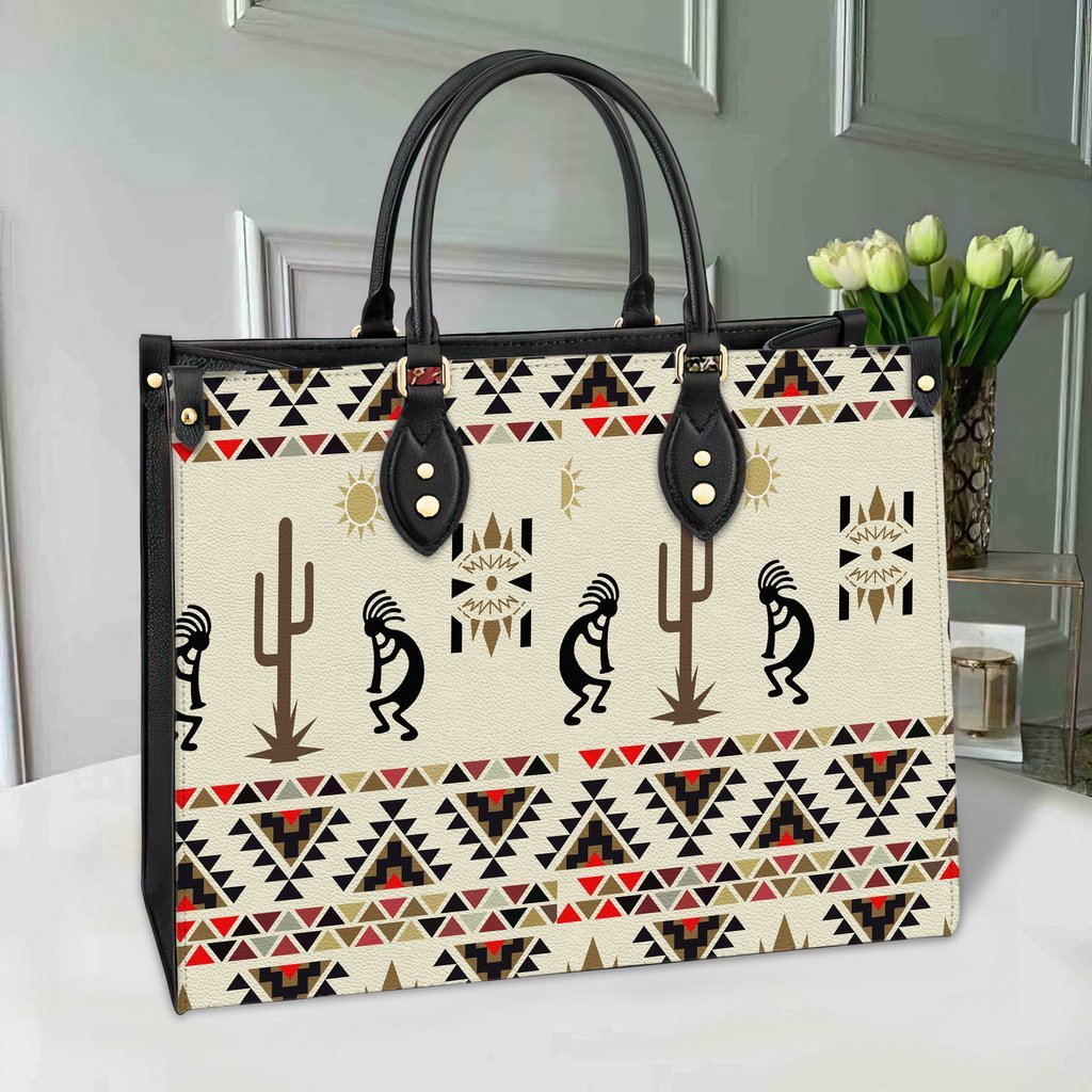 Kokopelli Myth Brown Native Leather Bag NBD