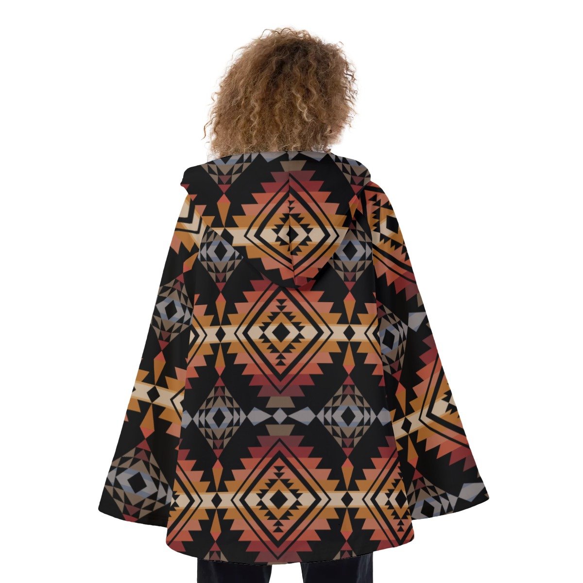 Native American Hooded Flared Coat NBD