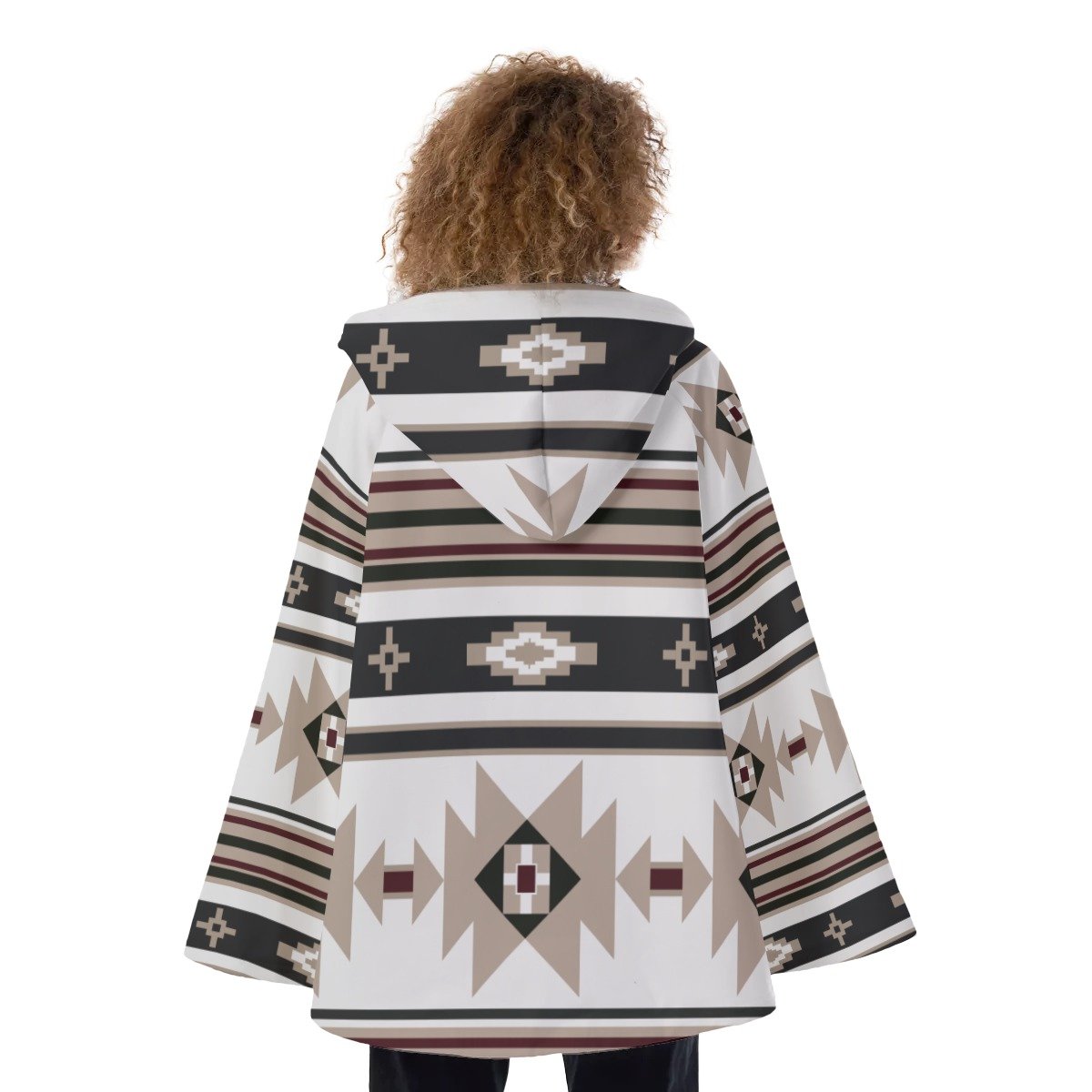 Native American Hooded Flared Coat NBD