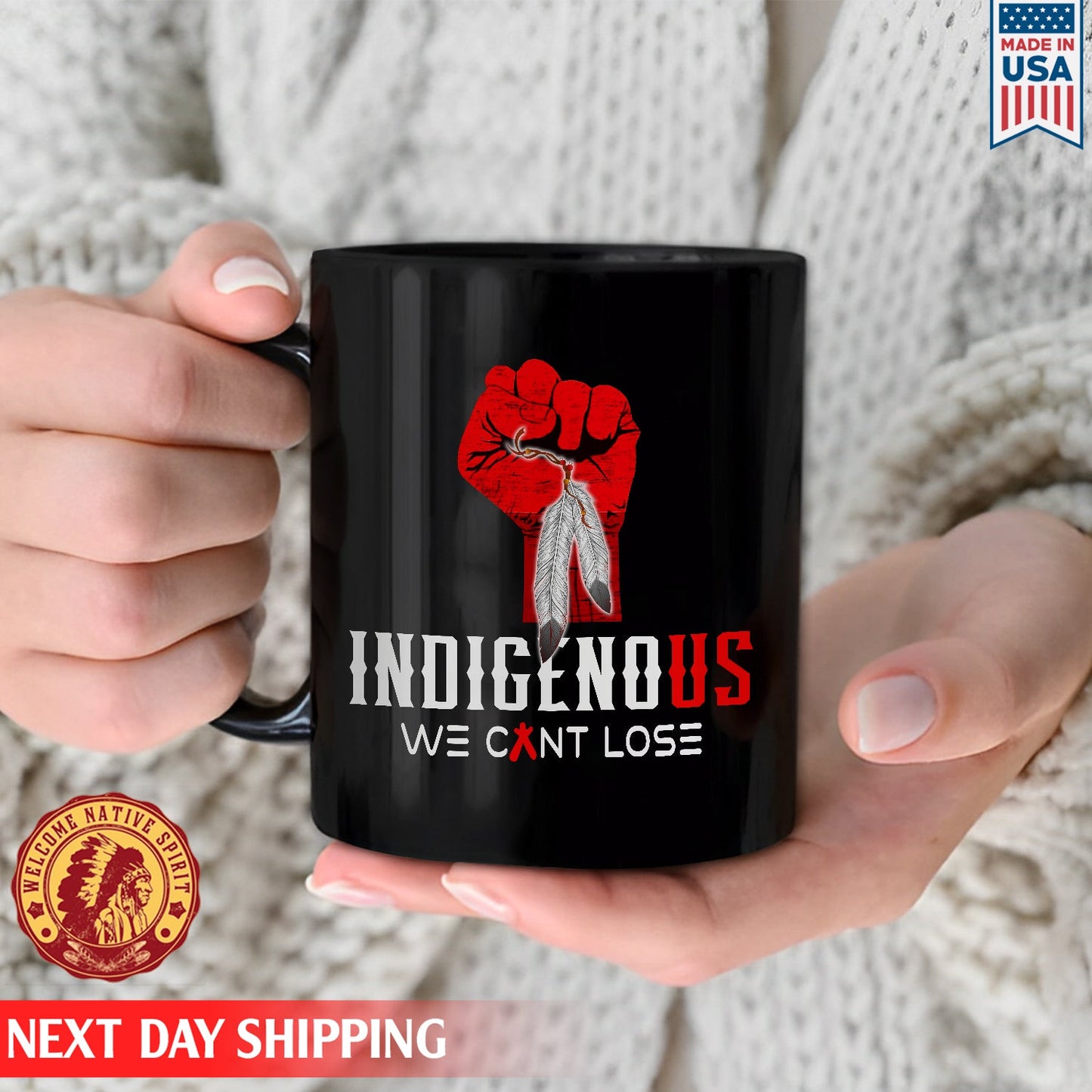 We Can Lost Indigenous Ceramic Coffee Mug