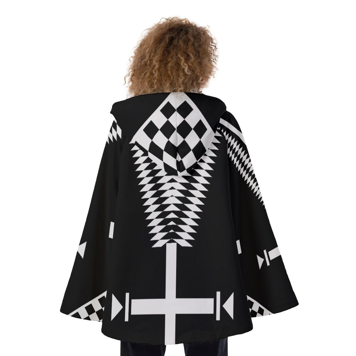 Native American Hooded Flared Coat NBD