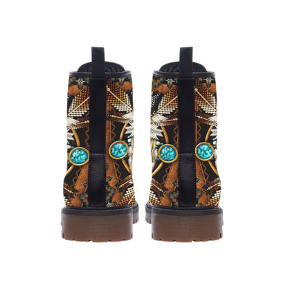 Feather Native Leather Martin Short Boots NBD