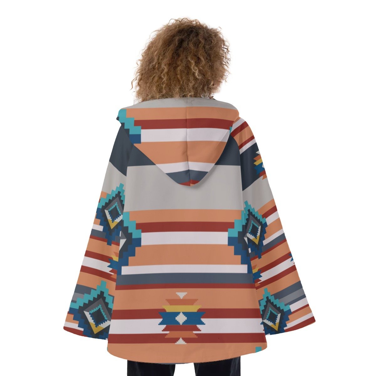 Native American Hooded Flared Coat NBD