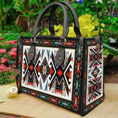 Tribal Colorful Pattern Leather Bag NBD