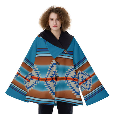 Native American Hooded Flared Coat NBD