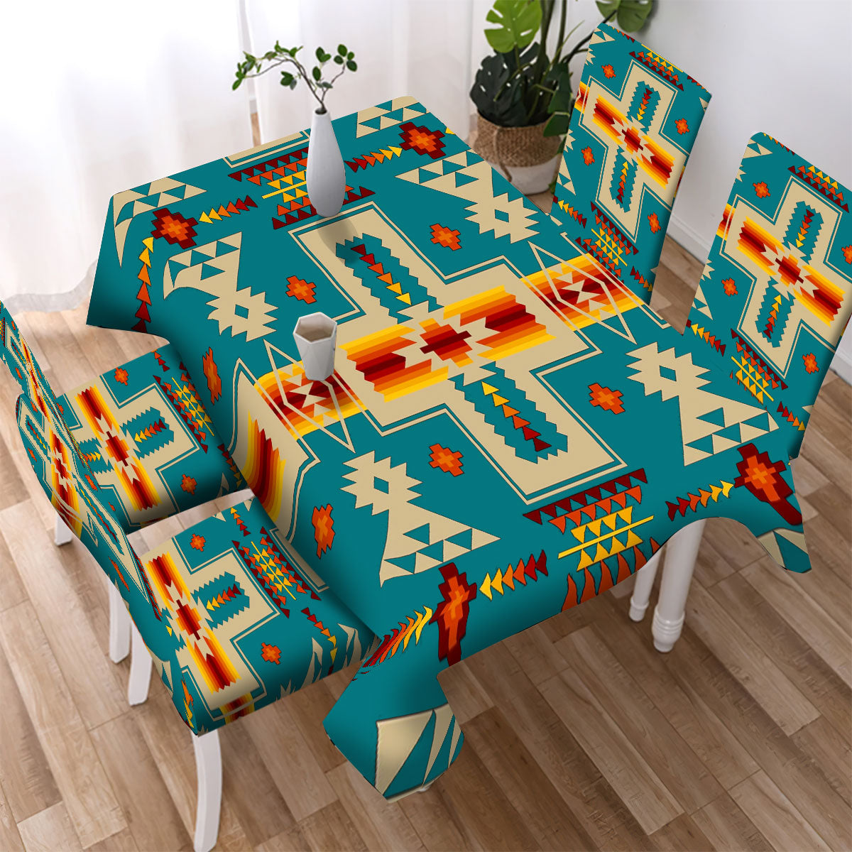 Blue Tribe Design Native American Tablecloth - Chair cover NBD – Native ...