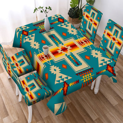 Blue Tribe Design Native American Tablecloth - Chair cover NBD