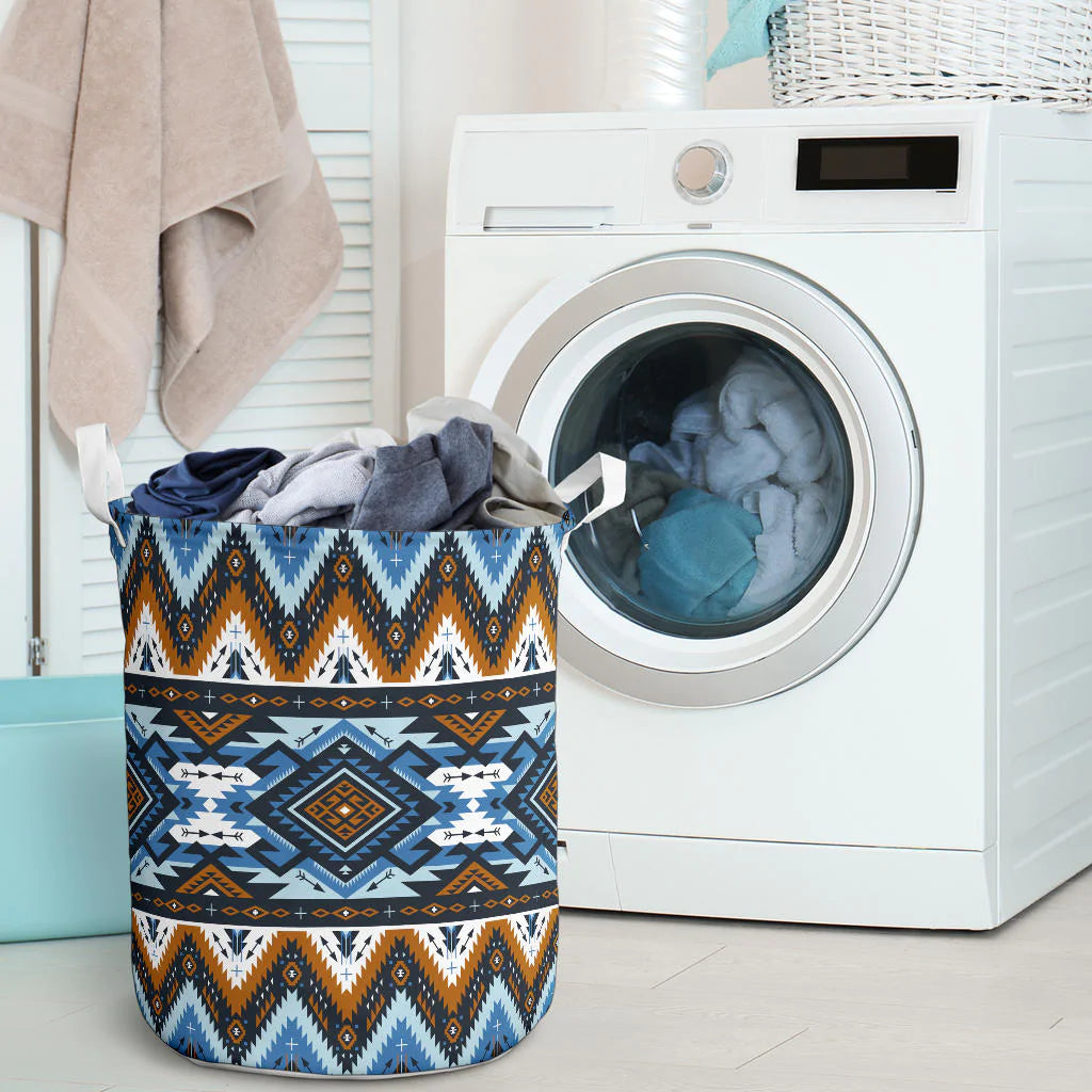 Retro Colors Tribal Seamless Laundry Basket NBD