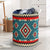 Ethnic Geometric Red Pattern Laundry Basket NBD