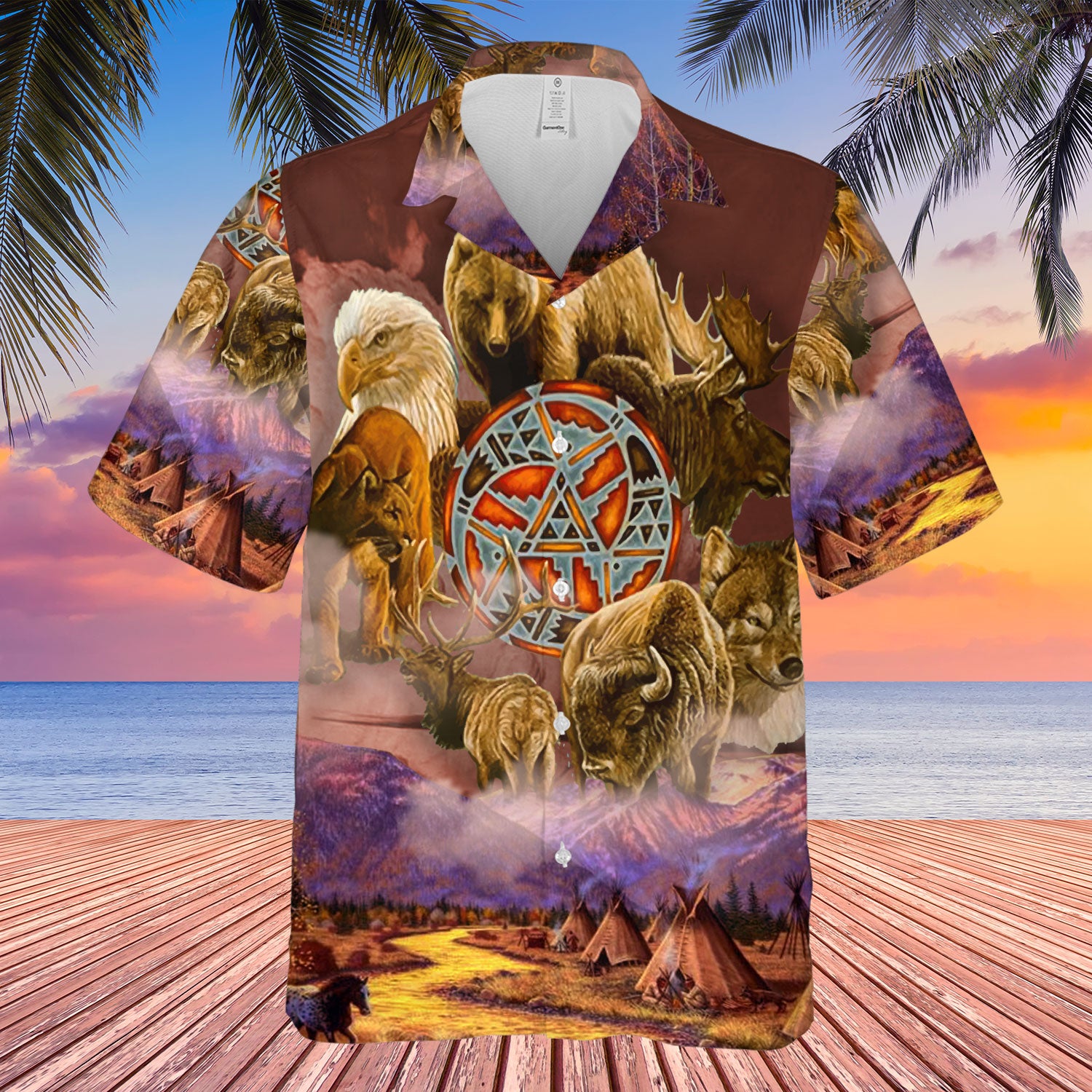 Native Animals Hawaiian Shirt NBD