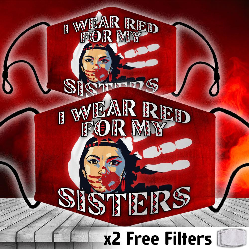 I Wear Red For My Sisters Mask NBD