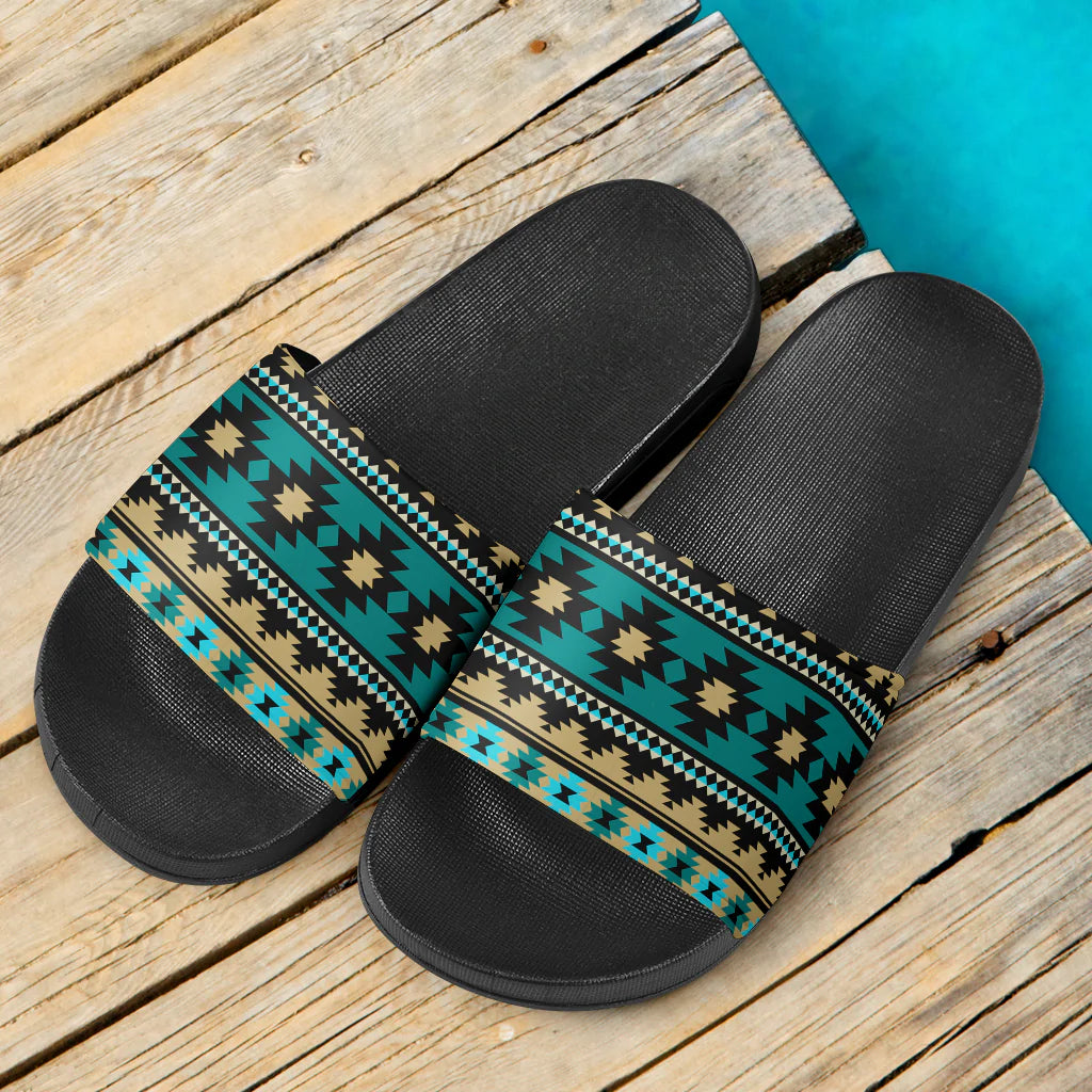 Pattern Native American Slide Sandals NBD