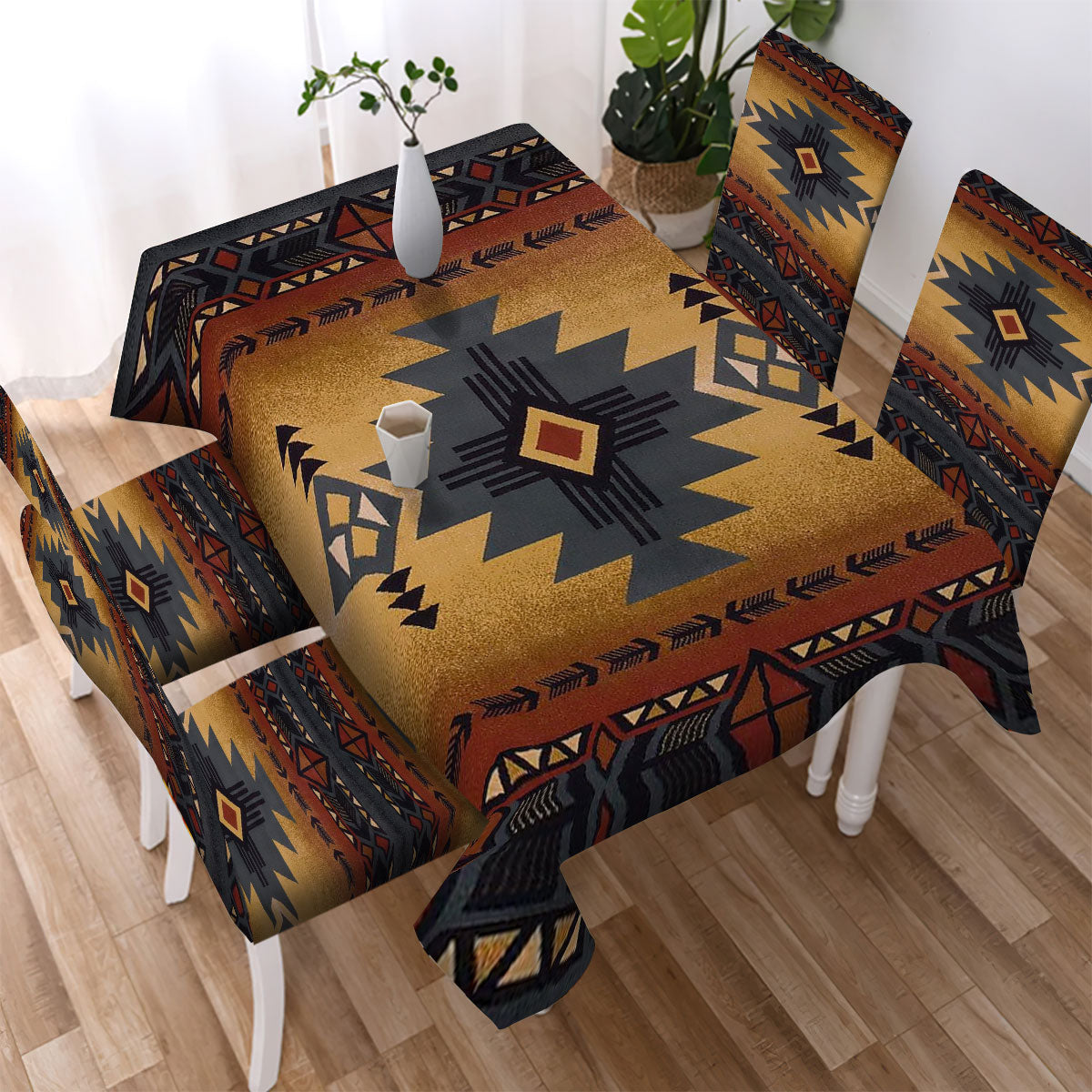 Pattern Tribe Design Native American Tablecloth - Chair cover NBD