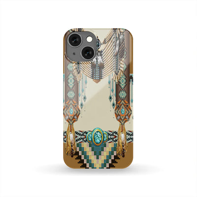 Brown Pattern Breastplate Native American Phone Case NBD