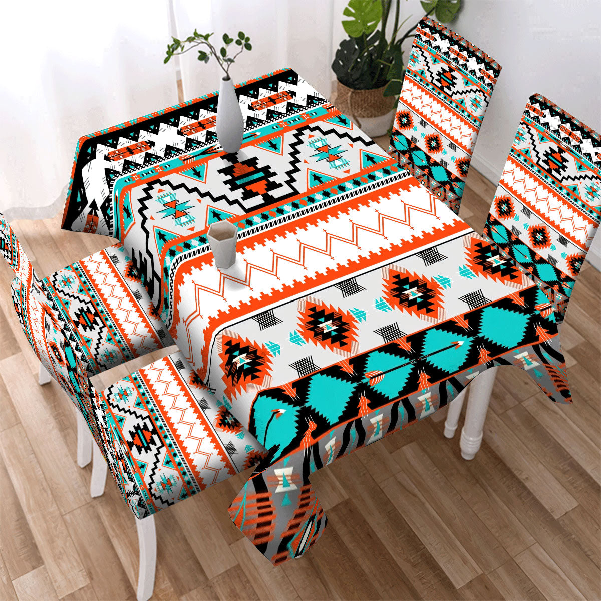 Multi Pattern Design Native American Tablecloth - Chair cover NBD