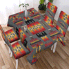 Multi Pattern Culture Design Native American Tablecloth - Chair cover NBD