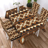 Brown Pattern Culture Design Native American Tablecloth - Chair cover NBD