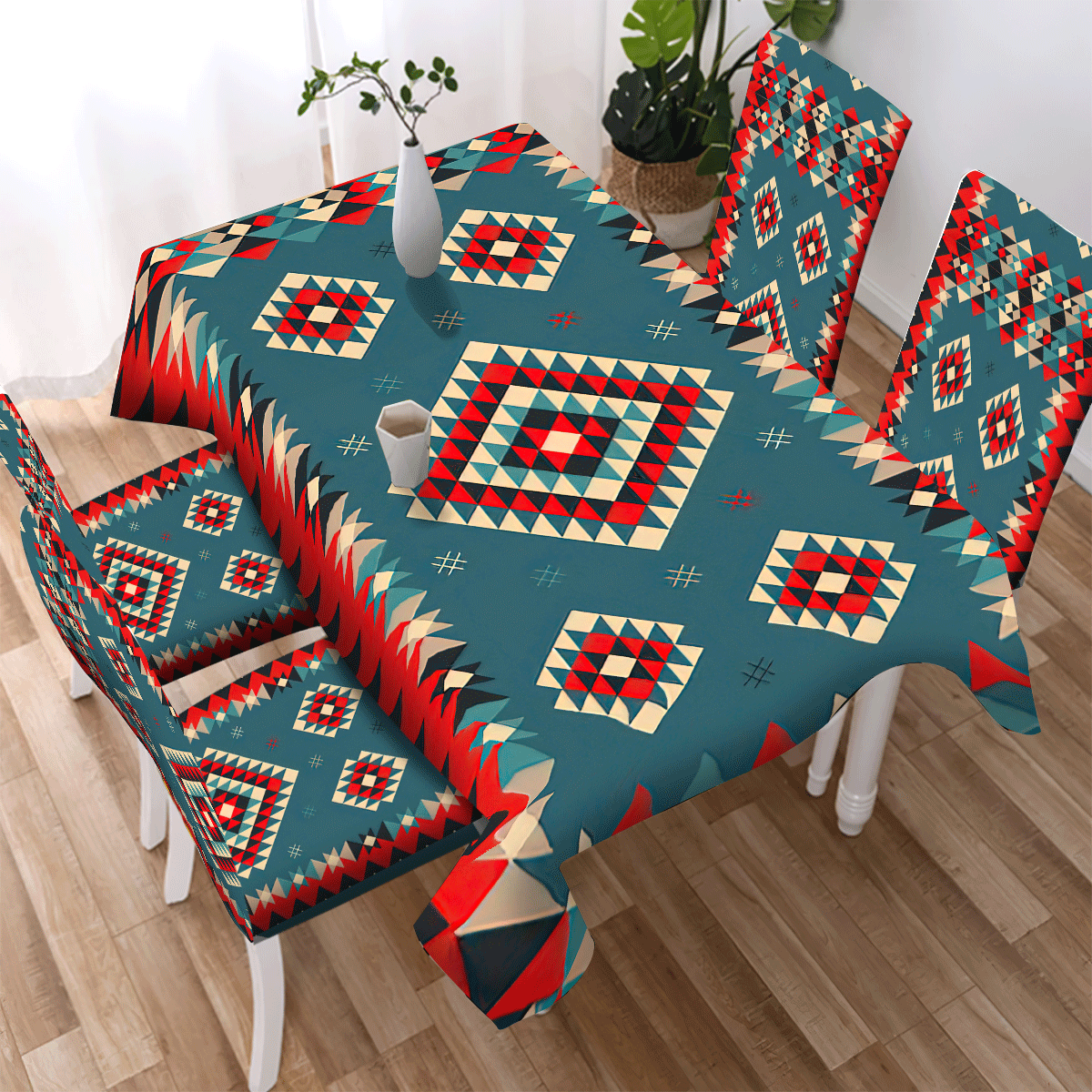 Pattern Tribe Design Native American Tablecloth - Chair cover NBD