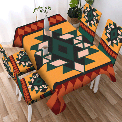 Pattern Tribe Design Native American Tablecloth - Chair cover NBD