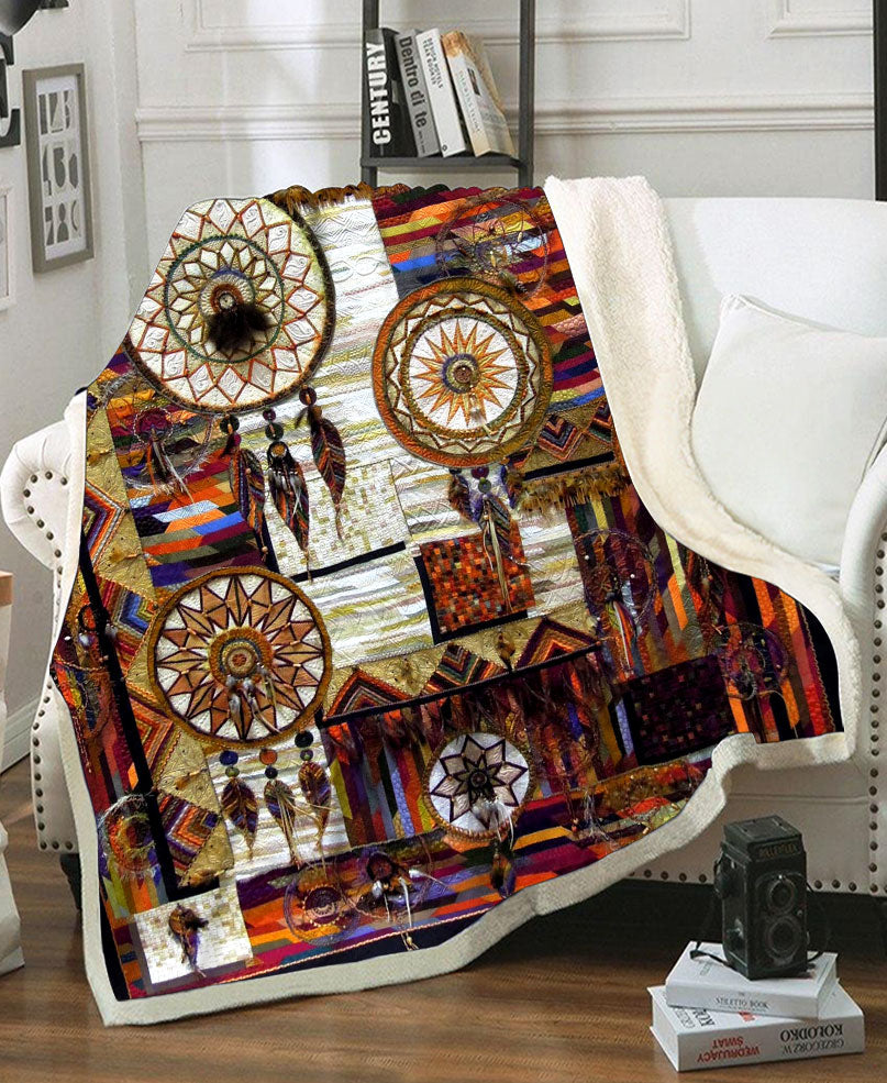 Native Dreamcatcher Fleece Blanket