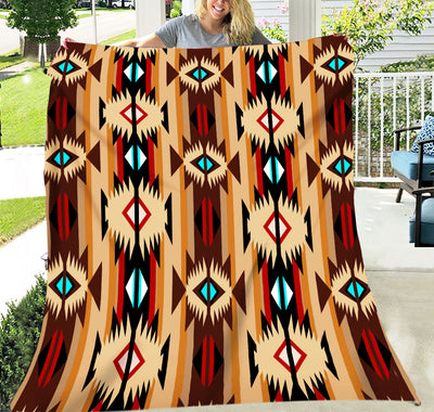 Pattern Cultural Fleece Blanket