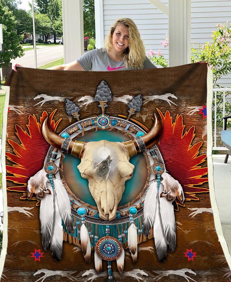Native Buffalo Fleece Blanket