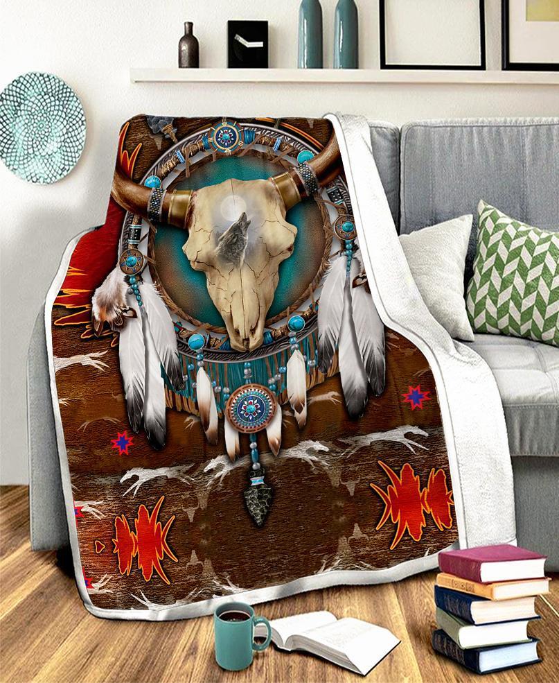 Native Buffalo Fleece Blanket