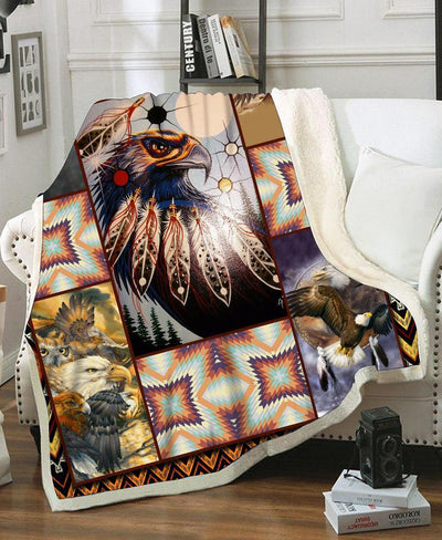 Native Eagles Fleece Blanket