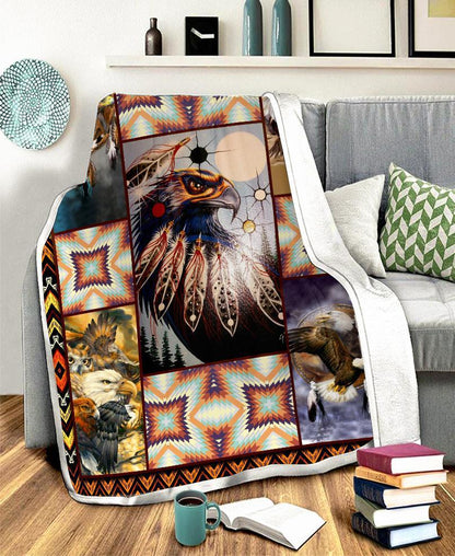 Native Eagles Fleece Blanket