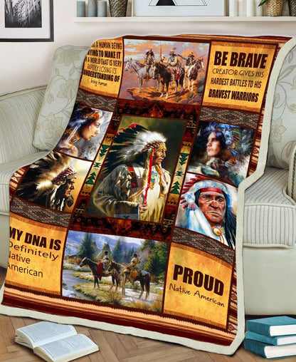 Native Chief Fleece Blanket